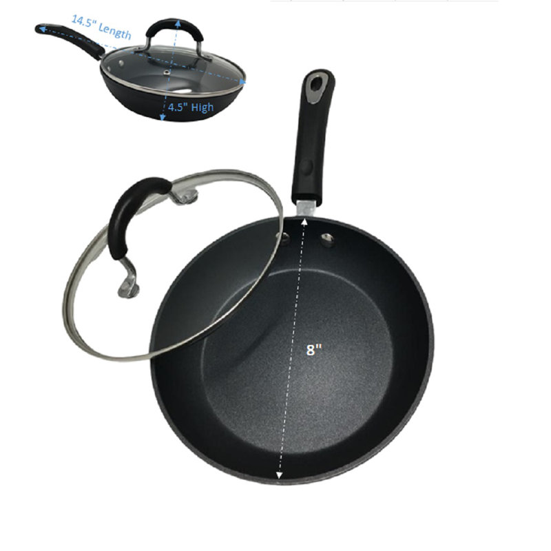 Universal Housewares 8" Frying Pan with Lid & Reviews Wayfair
